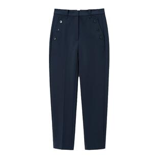 OVV秋冬女装针织罗马布弹力简约基础休闲裤