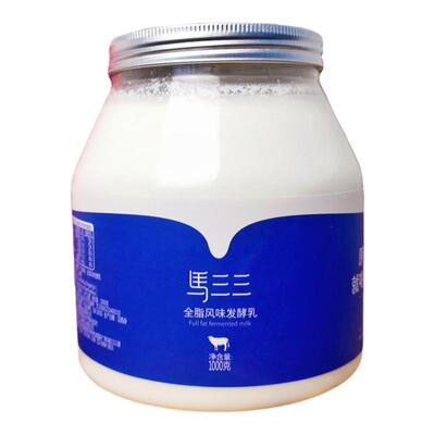 新疆特产0添加家庭装孕妇老酸奶