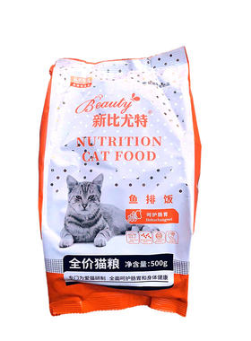 1袋包邮新比尤特鱼排饭猫粮500g