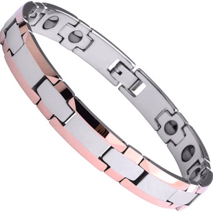 手链男款小众磁石情侣钨金潮男士手串钨钢手环高级感手镯简单大方