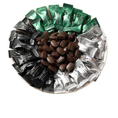 咖啡糖咖啡豆干嚼非提神醒脑特浓醇香糖果coffee candy休闲小零食