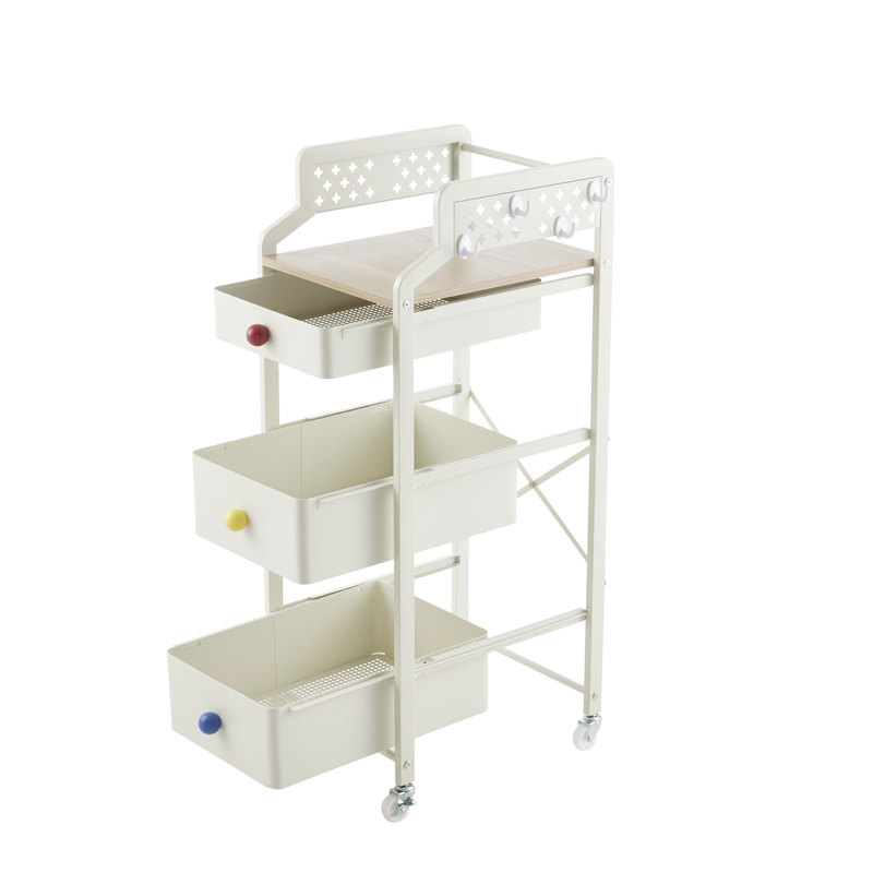 书包置物架可移动桌下儿童初高中放书包书本零食分层收纳架小推车
