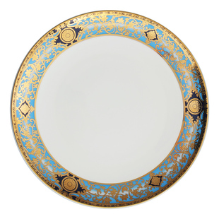 牛排餐盘轻奢西餐盘骨瓷摆台餐具10英寸大平盘浅盘欧式浮雕盘子