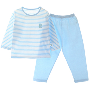 小青龙儿童睡衣春夏季男童女童纯棉薄款空调服套装宝宝小孩中大童