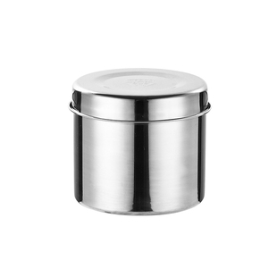 食物食品留样盒学校幼儿园厨房食堂304不锈钢菜品取样盒圆形带盖