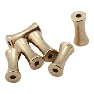 50个 手工纯铜黄铜竹节管子关节骨节珠子串珠手链项链散珠diy配件