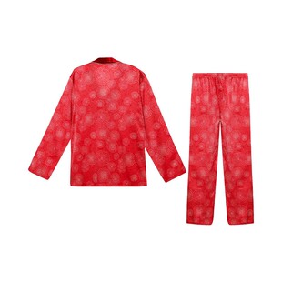 爱慕官方正品牌男士红色结婚新郎本命年可外穿长袖长裤家居服套装