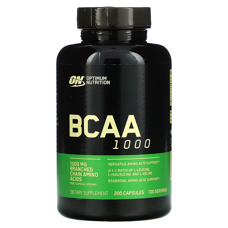 美国ON正品奥普帝蒙支链氨基酸胶囊防肌肉分解 Optimum BCAA 1000