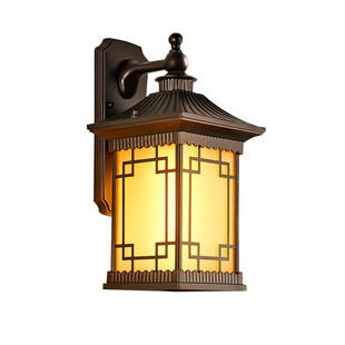 太阳能户外壁灯复古室外花园防水庭院墙壁灯别墅大门柱子灯氛围灯