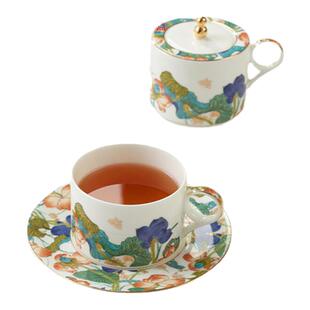 永丰源幸福和鸣4头单人份茶咖具陶瓷茶咖啡具套轻奢下午茶点心盘