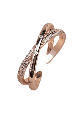 开口戒指One钛钢时尚通勤女