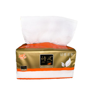 诗风母婴抽纸450张4层加厚纸巾长款面巾纸可湿水餐巾纸10包量贩
