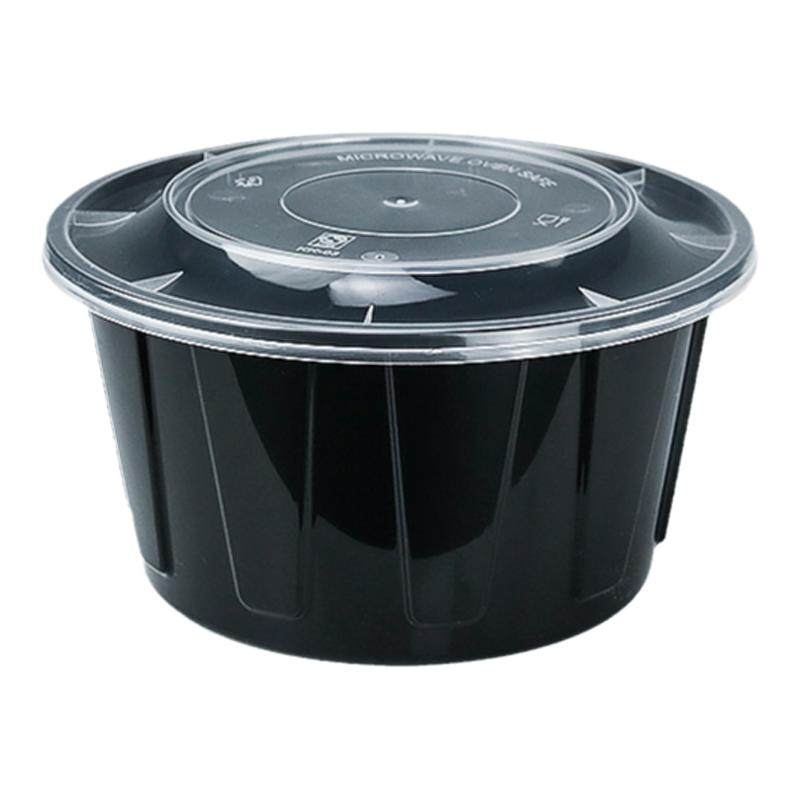 美式一次性餐盒塑料圆形打包盒