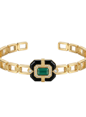 《绿洲彼岸》原创纯银黑玛瑙手镯