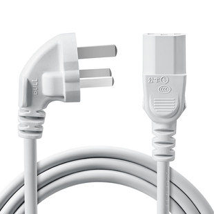 公牛打印机电源线电磁炉电火锅电炒锅电热锅电水壶台式电脑主机显示屏三孔三脚通用电线插头麻将机专用电源线