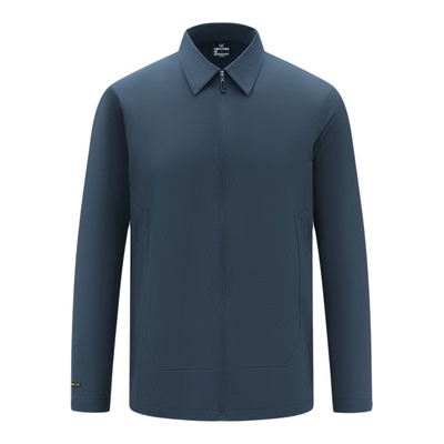 361男子运动风衣翻领短款外套