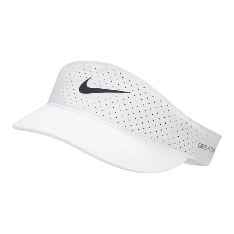 NIKE耐克男女帽2024秋季款速干网球短帽檐运动帽遮阳帽FB6443-100