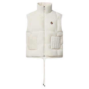 【苏醒同款】COLOR GOOSE 秋冬男女同款仿貂毛立领简约羽绒马甲