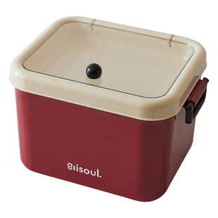 复古双层药箱家庭装大号药物收纳盒家用大容量药品药盒医疗医药箱