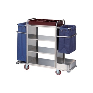 酒店单边双边客房工作车 房口车布草车 宾馆清洁服务车不锈钢推车