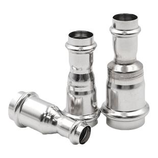 304不锈钢变径卡压直接薄壁不锈钢双卡压管件橱柜装修配件大小头