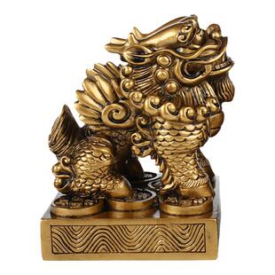 招财皮休皮丘工艺品大小号单角双角貔貅摆件一对家居客厅酒柜摆设