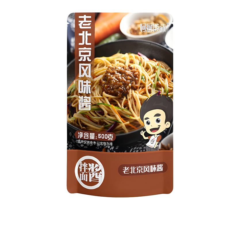 何廚道味老北京風(fēng)味炸醬面醬拌面拌飯下飯肉醬火鍋蘸料醬料500克