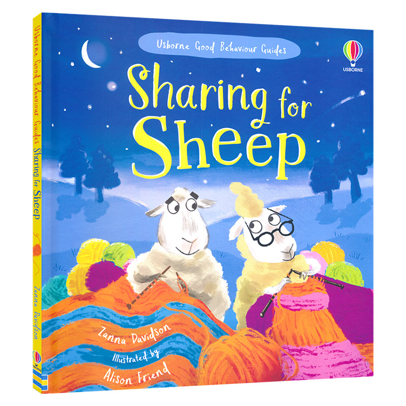 Usborne Sharing for Sheep 乐于分享的绵羊 尤斯伯恩 儿童教养绘本 品行情商 英语故事 幼儿故事图画书 英文原版进口图书