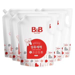 保宁必恩贝婴儿洗衣液宝宝专用 天然成分温和补充装2100ml*5香草