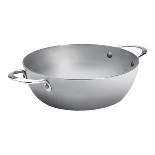 debuyer法国碳钢爆炒锅精铁家用炒菜锅双耳无涂层不粘锅主厨开锅