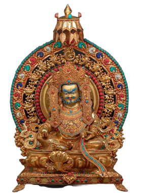 佛像黄财神摆件释迦族大师级密宗