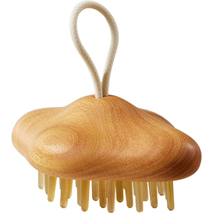 初心气垫梳头皮按摩梳女家用经络梳实木顺发气囊梳便携头部牛角梳