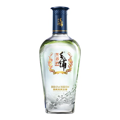 毛铺苦荞酒黑荞酒42度500ml盒装