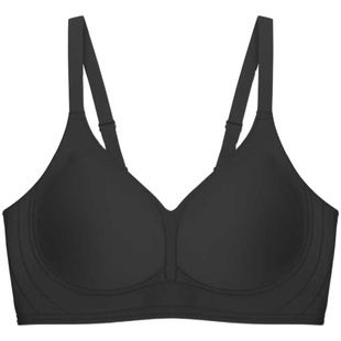 Wol*ord 3D软条文胸裸感浮雕植绒软支撑无痕内衣女聚拢上托调整型