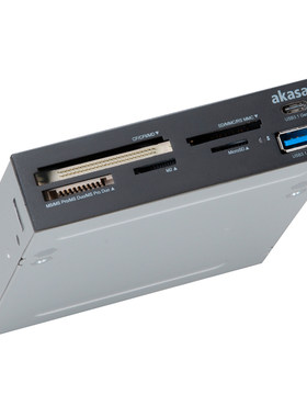 机箱软驱位3.0高速读卡器typec