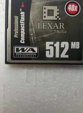 Lexar雷克沙512MB CF卡，40X高速，，2002年—议价