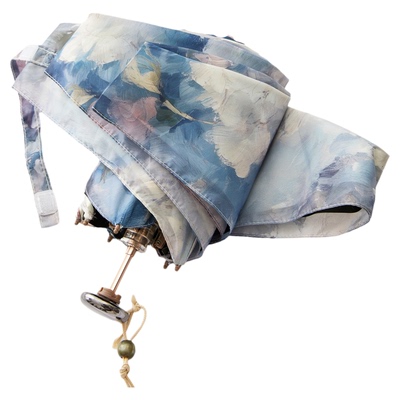 复古迷你便携双层蕾丝黑胶晴雨伞
