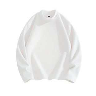 真维斯半高领德绒打底衫男款青少年2026新款冬白色保暖内衣男士L