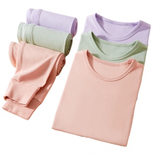 猫人女大童秋衣秋裤套装全纯棉儿童内衣初高中学生青少年女孩线衣