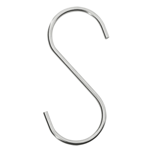 家用s钩304不锈钢s型挂钩腊肉S形挂肉钩子厨房多功能金属钢管s勾