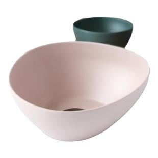 显初北欧碗盘家用餐碗餐碟食品级密胺仿陶瓷工艺多用深碗果盆餐具