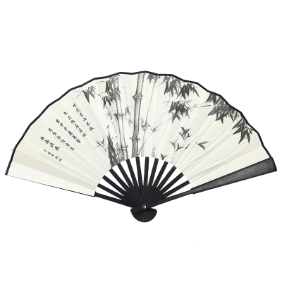 8寸中国风山水画水墨折叠扇