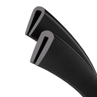 U型密封条玻璃防磕碰锋利刀片包边条铁皮配电箱出线口防割橡胶条