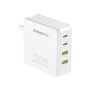 品胜氮化镓充电器头100W数据线套装适用苹果OPPO小米VIVO华为手机平板笔记本PD接口快充头四口折叠插头20V 5A