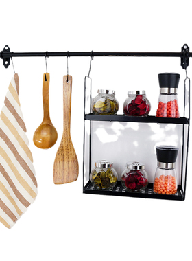 橱柜卫样板间厨房墙面置物架餐具展厅储物罐软装家具饰品北欧风格