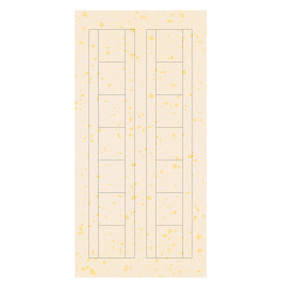 蜡染楹联书法宣纸高档雪花金