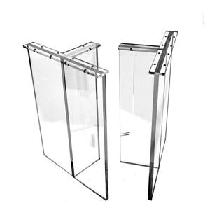 亚克力桌腿定制透明桌脚餐桌支架岩板书桌圆柱支撑腿悬浮桌角加工