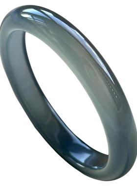 新中式天然库里蓝玛瑙手镯清冷感魅影远山黛古风网红女款情侣妈妈