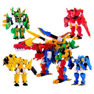 心奇爆暴龙战车x2龙装战甲变形机器人机甲儿童玩具恐龙男孩4新奇3