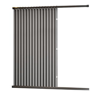 浴室隔断帘高档折叠浴帘卫生间免打孔干湿分离洗澡防水遮挡帘淋浴